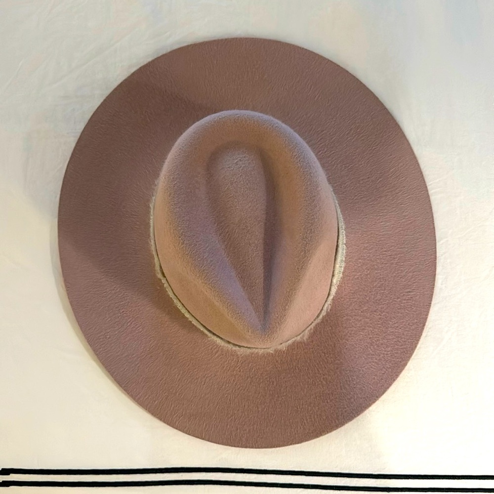 Pink Brixton Wide Brim Hat